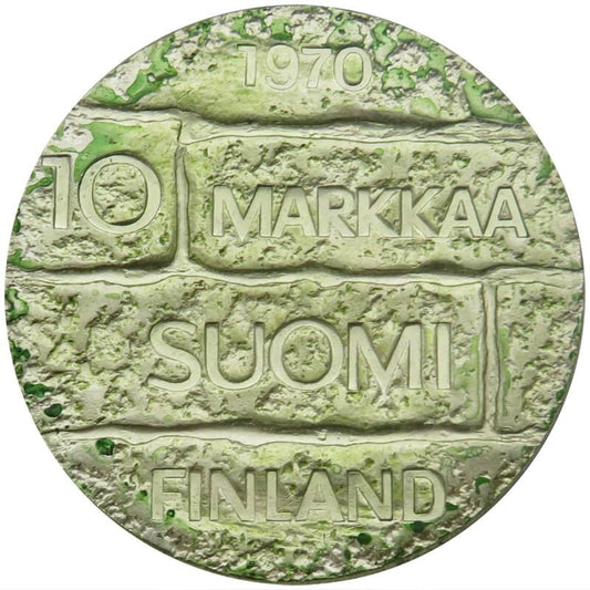 Finlandia 10 marek, stan 2, 1970 100 rocznica urodzin - Prezydent Juho Paasikivi